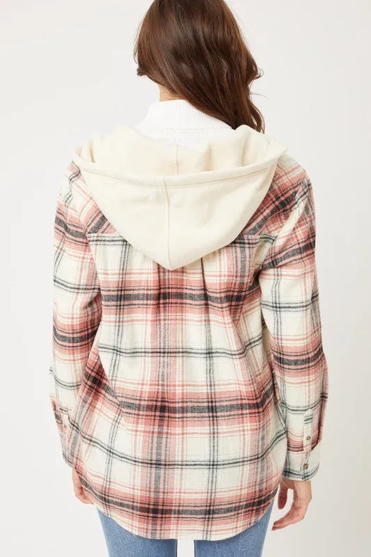 Plaid Flannel With Hood
