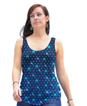 Polka Print Real Estate Racerback Tank Top