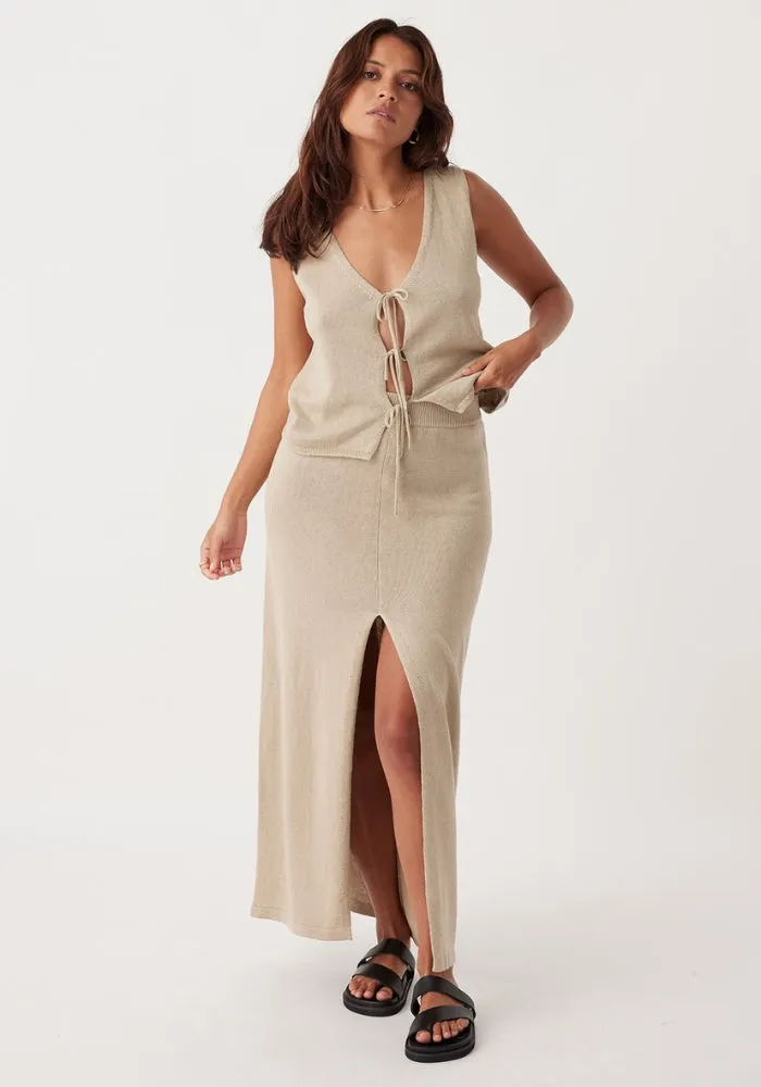 Poppy Vest - Taupe