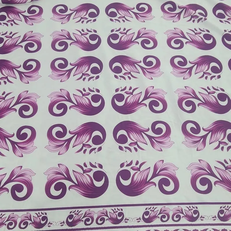 Printed Digital ArmanI Fabric Purple 150cm