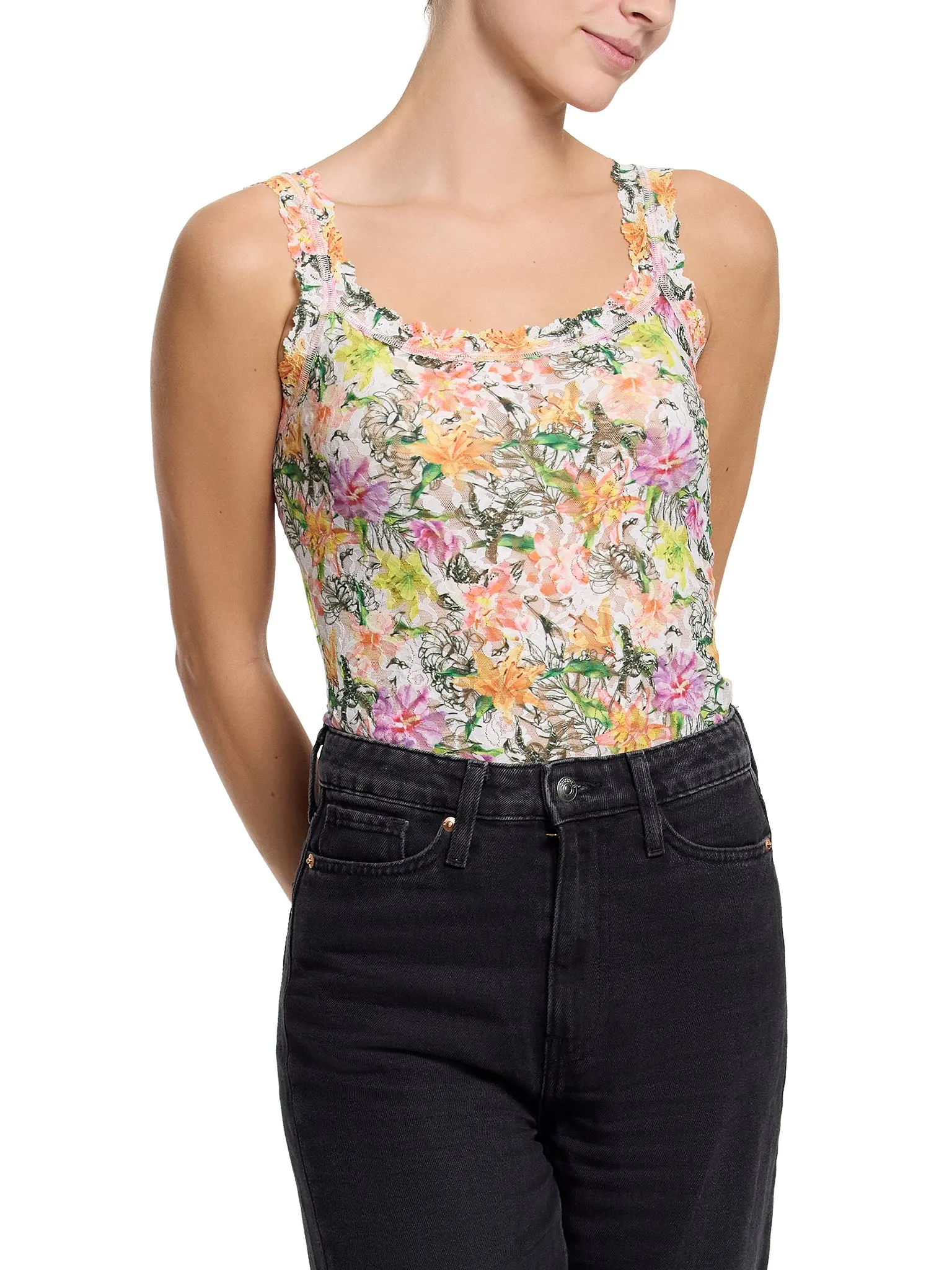 Printed Signature Lace® Classic Cami Botany