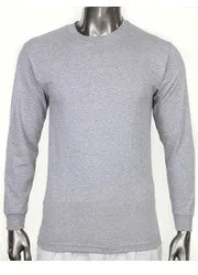 Pro Club Heavyweight Long Sleeve Grey T Shirt