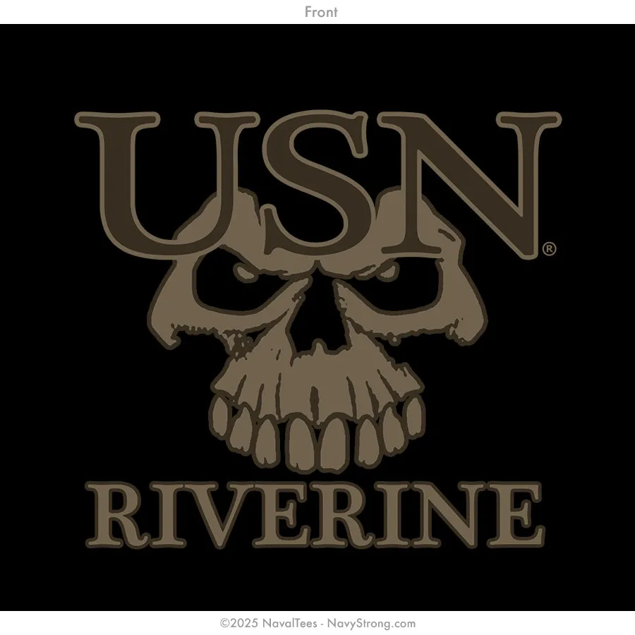 "Brown Water Riverine" Hooded Sweatshirt | Black