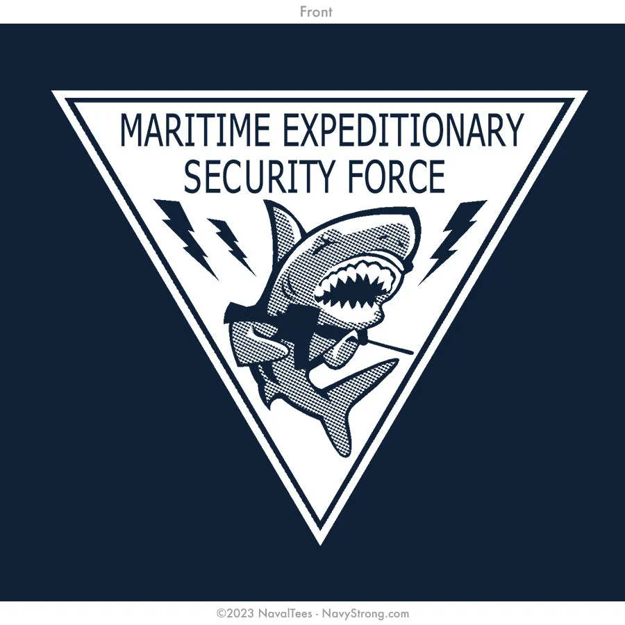 "Maritime Expeditionary Security Force" Hooded Sweatshirt | Navy