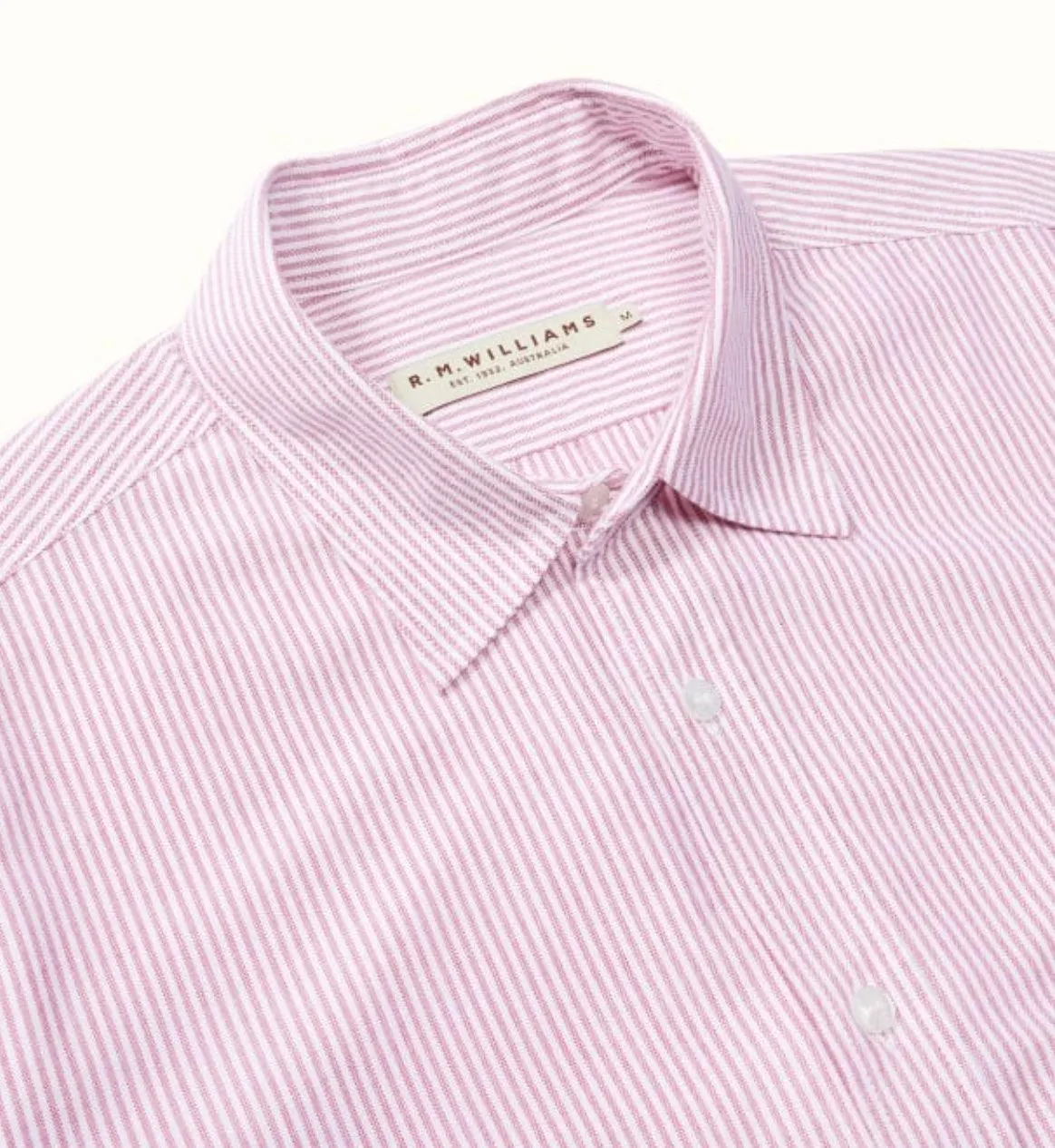 R M Williams Shirt -  Red stripe or blue stripe