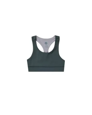 Racerback Sports Bra | Indigo