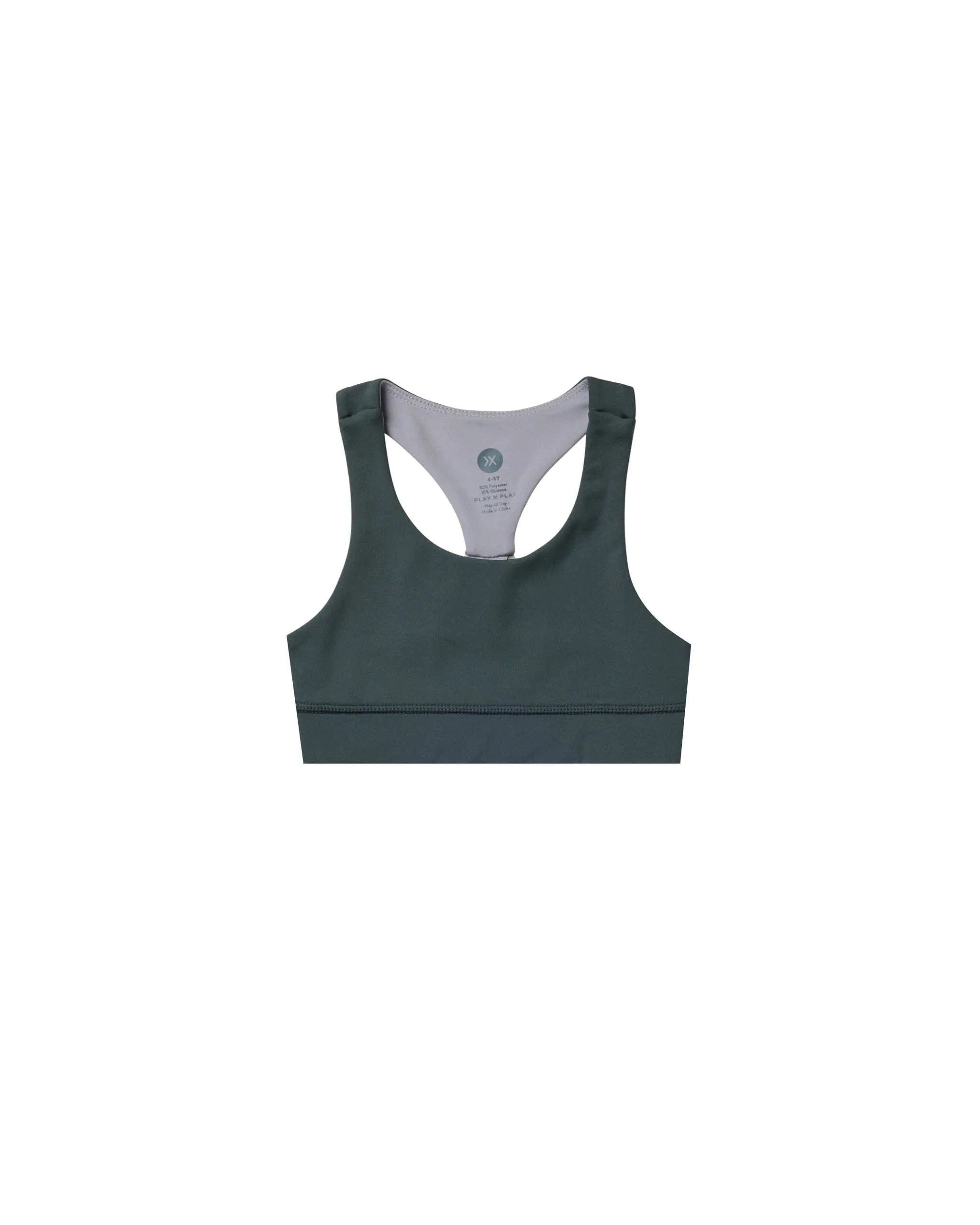 Racerback Sports Bra | Indigo