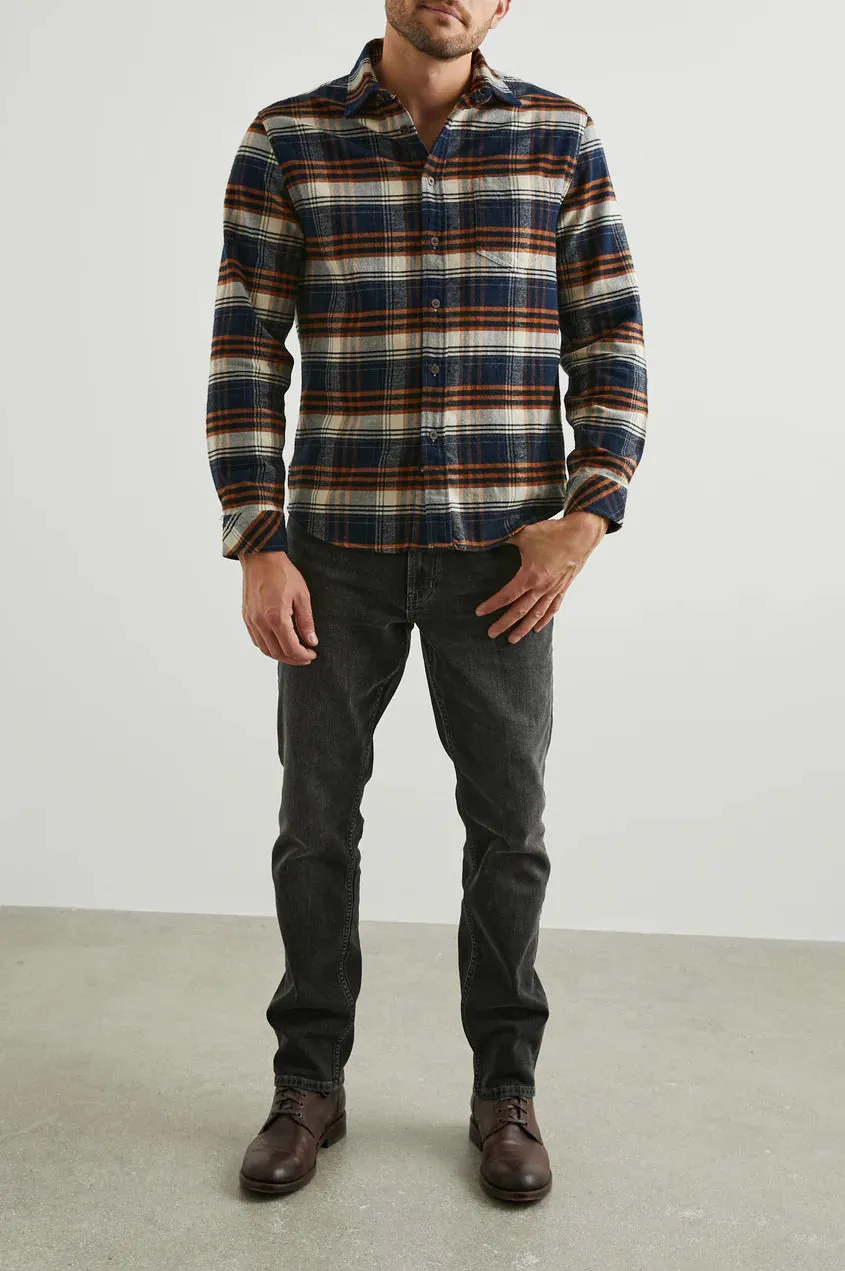 Rails - Forrest Shirt - Oat Umber Steel