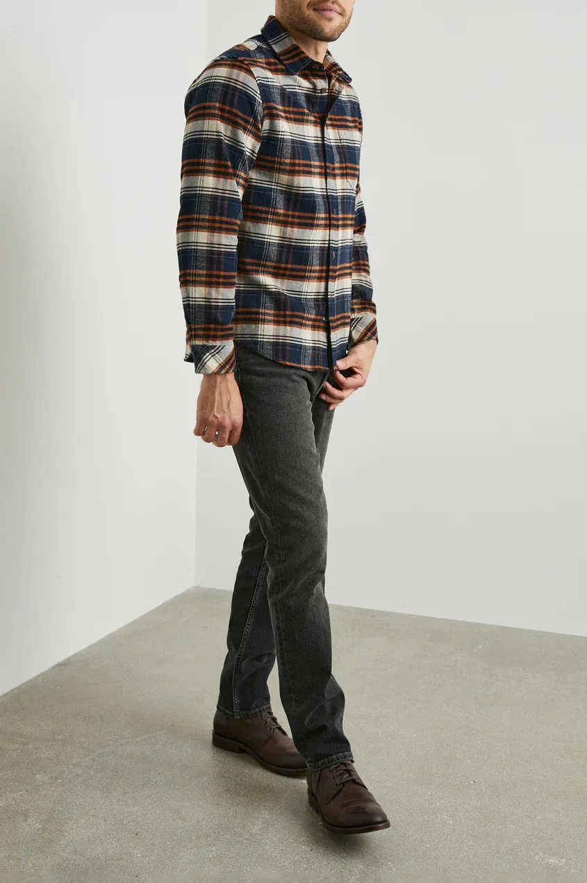 Rails - Forrest Shirt - Oat Umber Steel