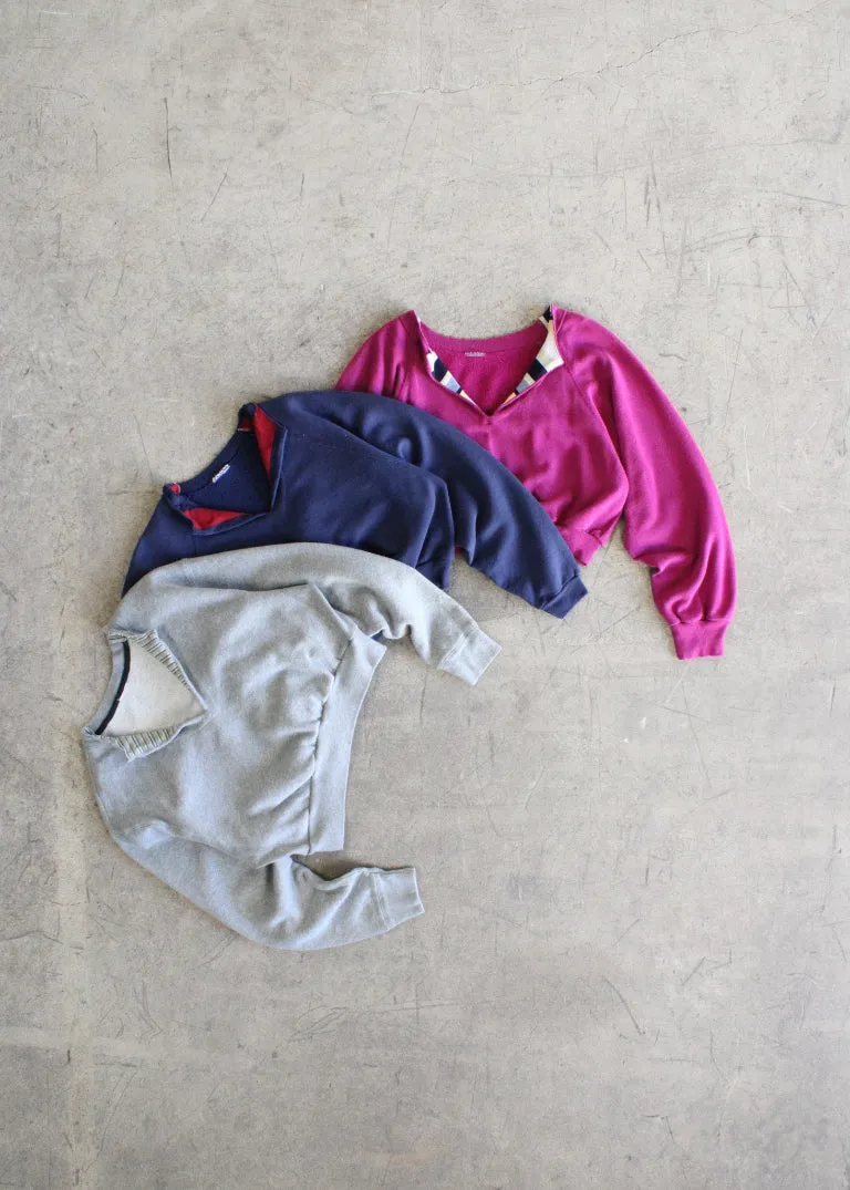 RCYCLD Collared Crop Sweatshirt