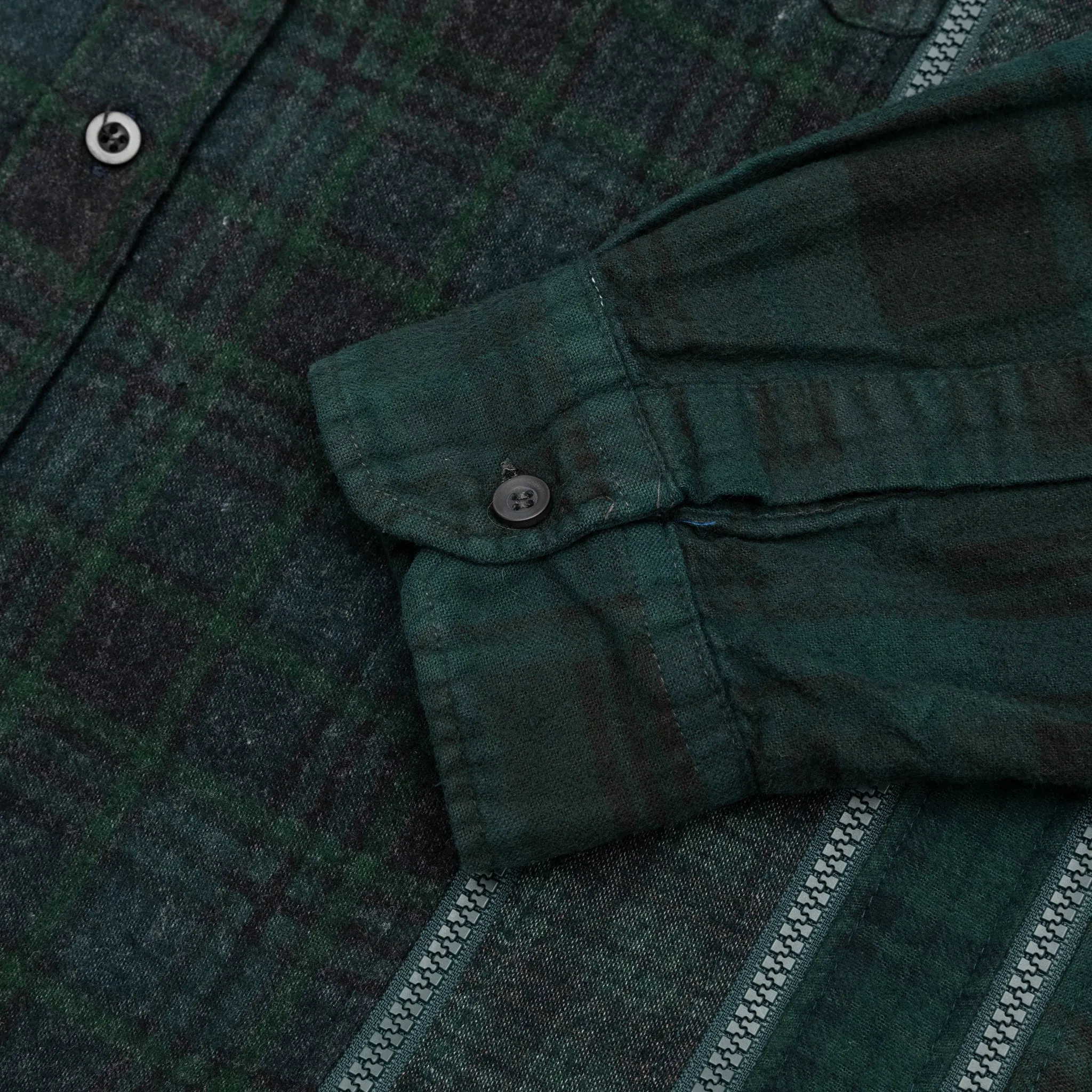 REBUILD BY NEEDLES 7 CUTS ZIPPED WIDE SHIRT