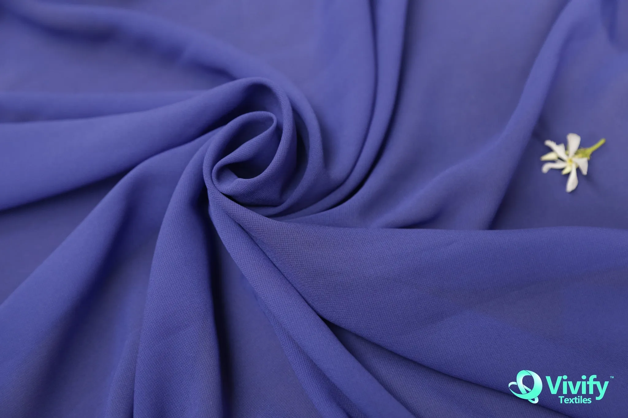 Recycled Polyester Chiffon See through