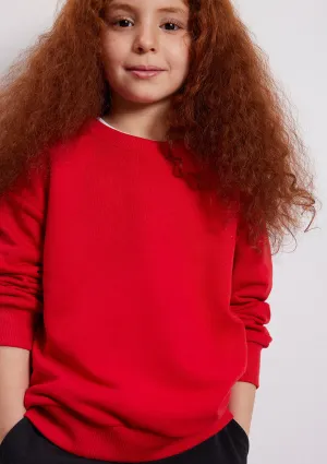 Red Crewneck Sweatshirt