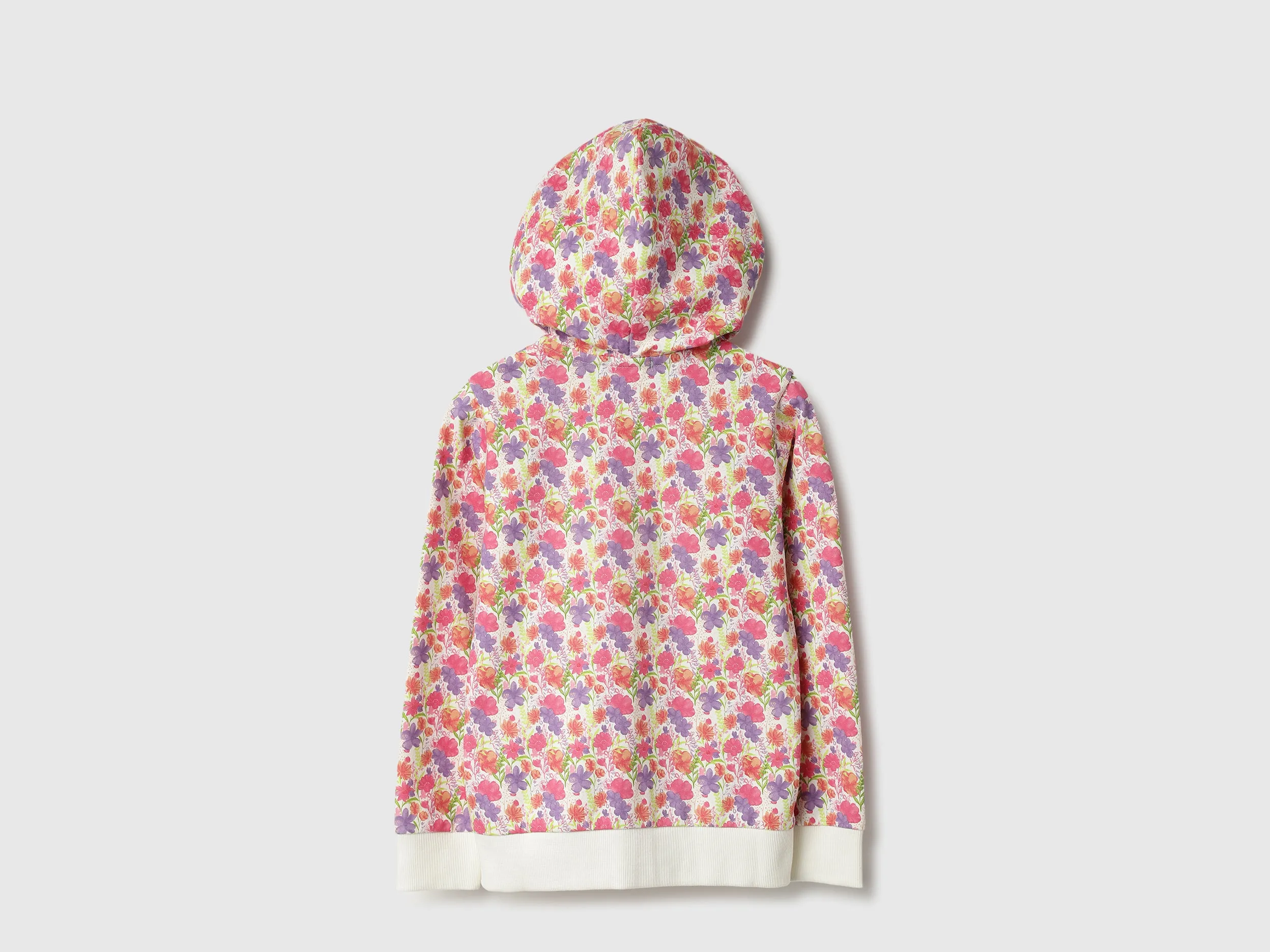 Regular Fit Hooded Neck Floral Print Sweatshirts