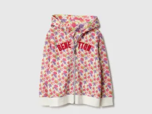 Regular Fit Hooded Neck Floral Print Sweatshirts