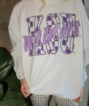 retro KSU crewneck