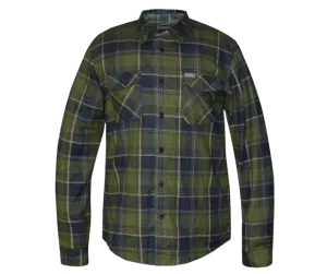 Revolution Gear Plaid Black and Green Flannel Shirt