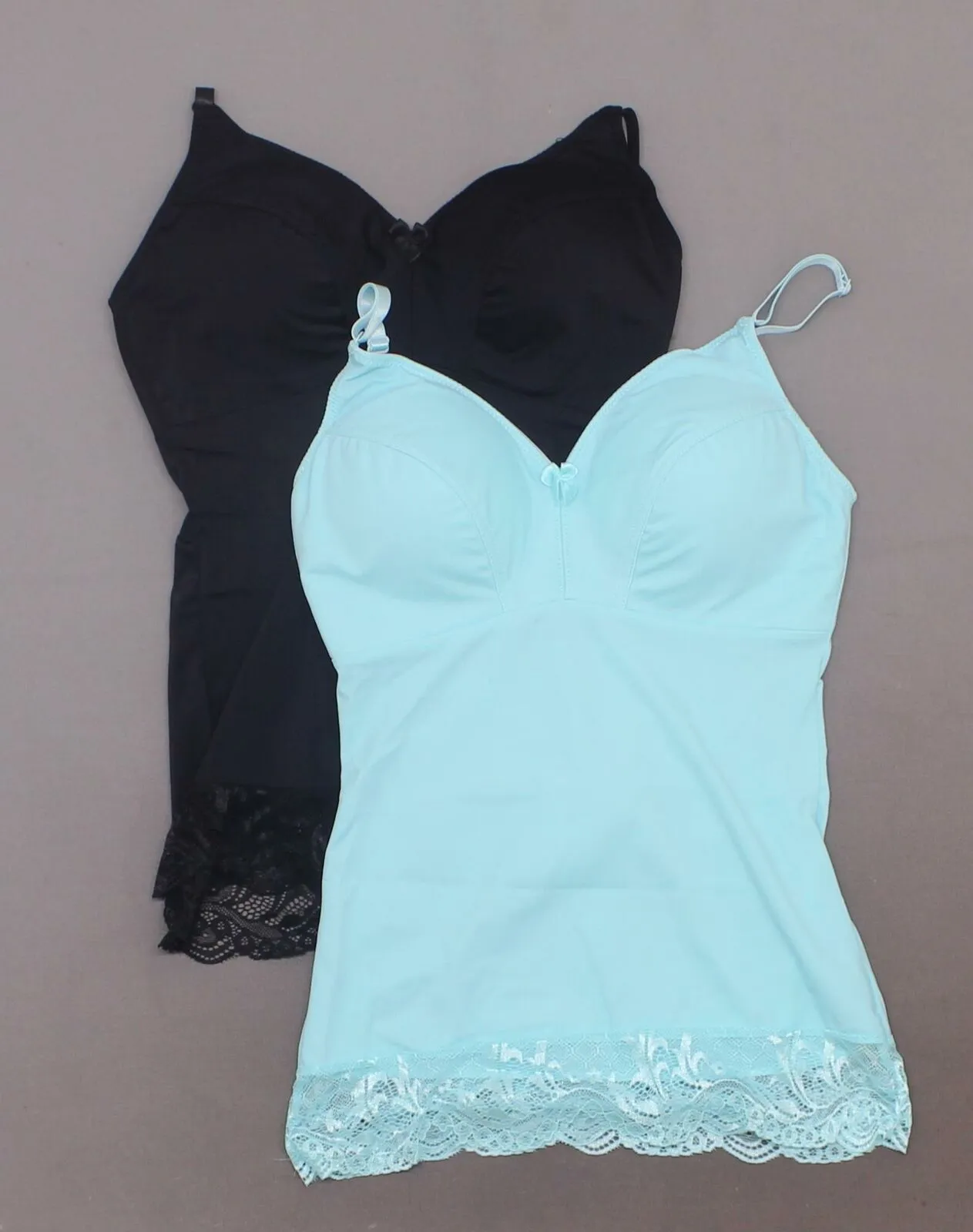 Rhonda Shear 2 Pack Pin Up Camisoles With Lace Trim