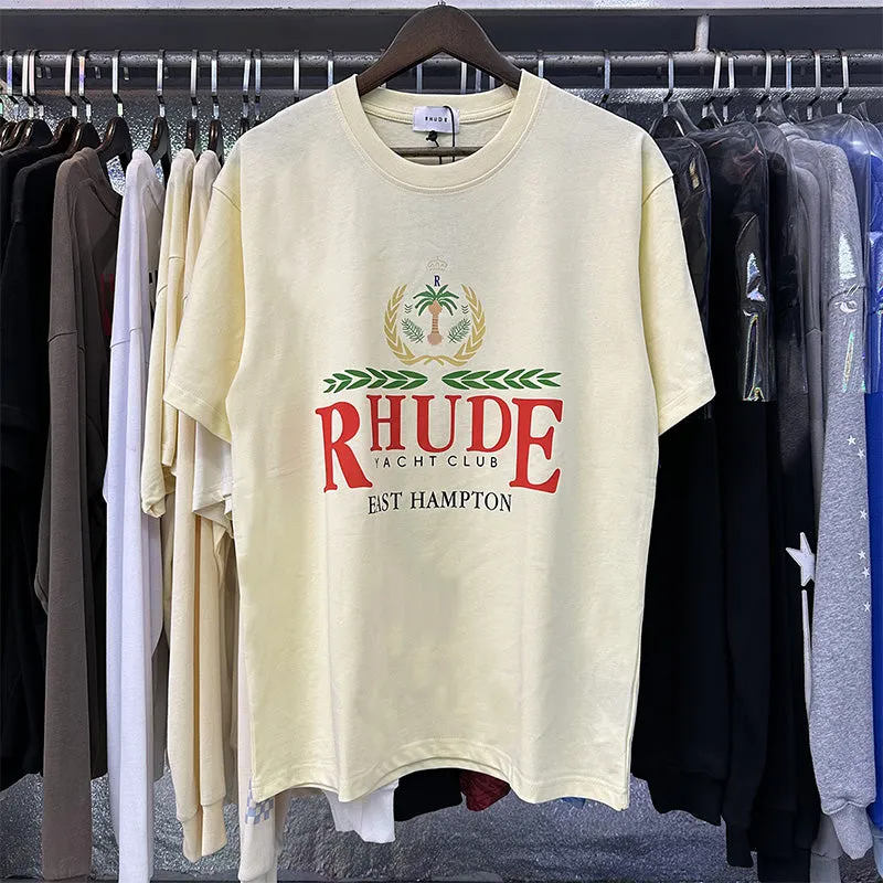 RHUDE East Hampton Crest  T-Shirts