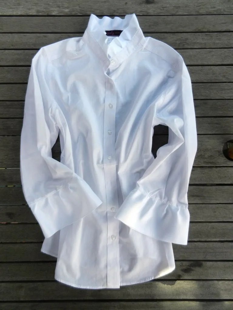 Ribbon Trimmed Oxford Shirt