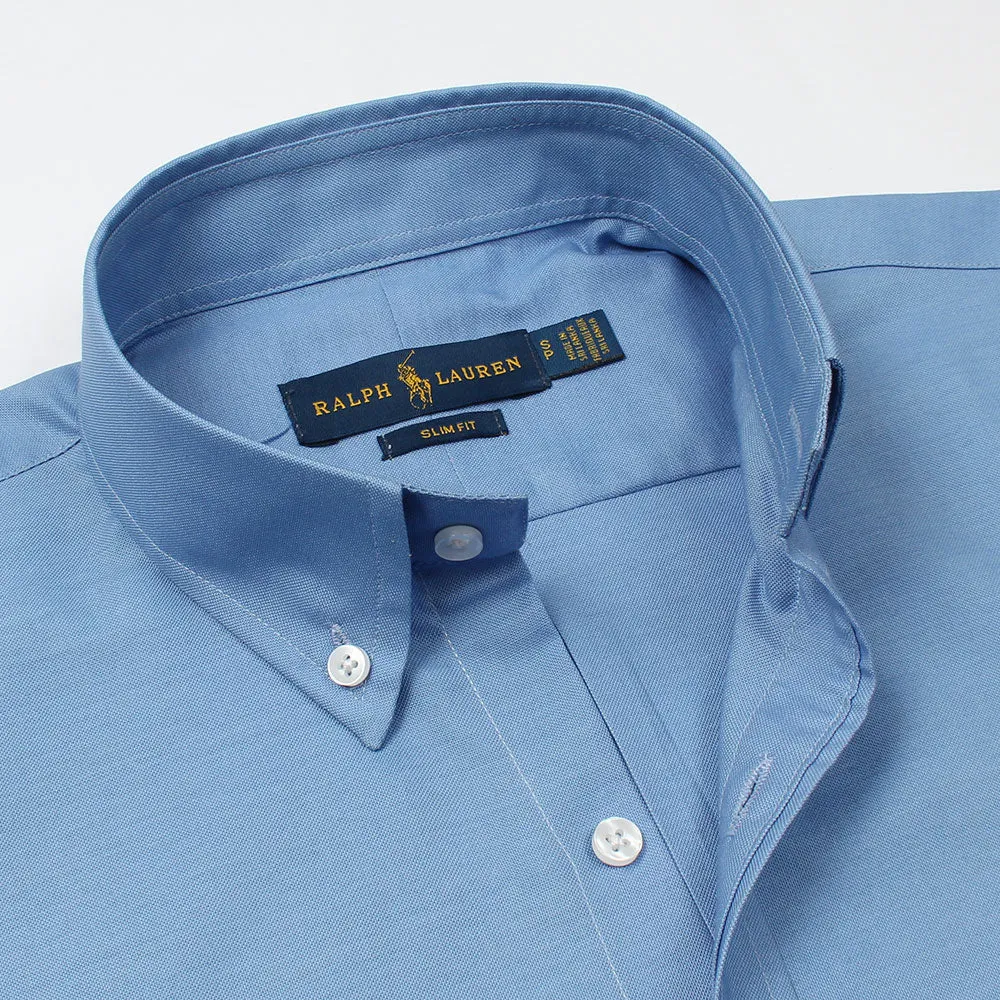 RL Doger Blue Embroidered logo Oxford Shirt