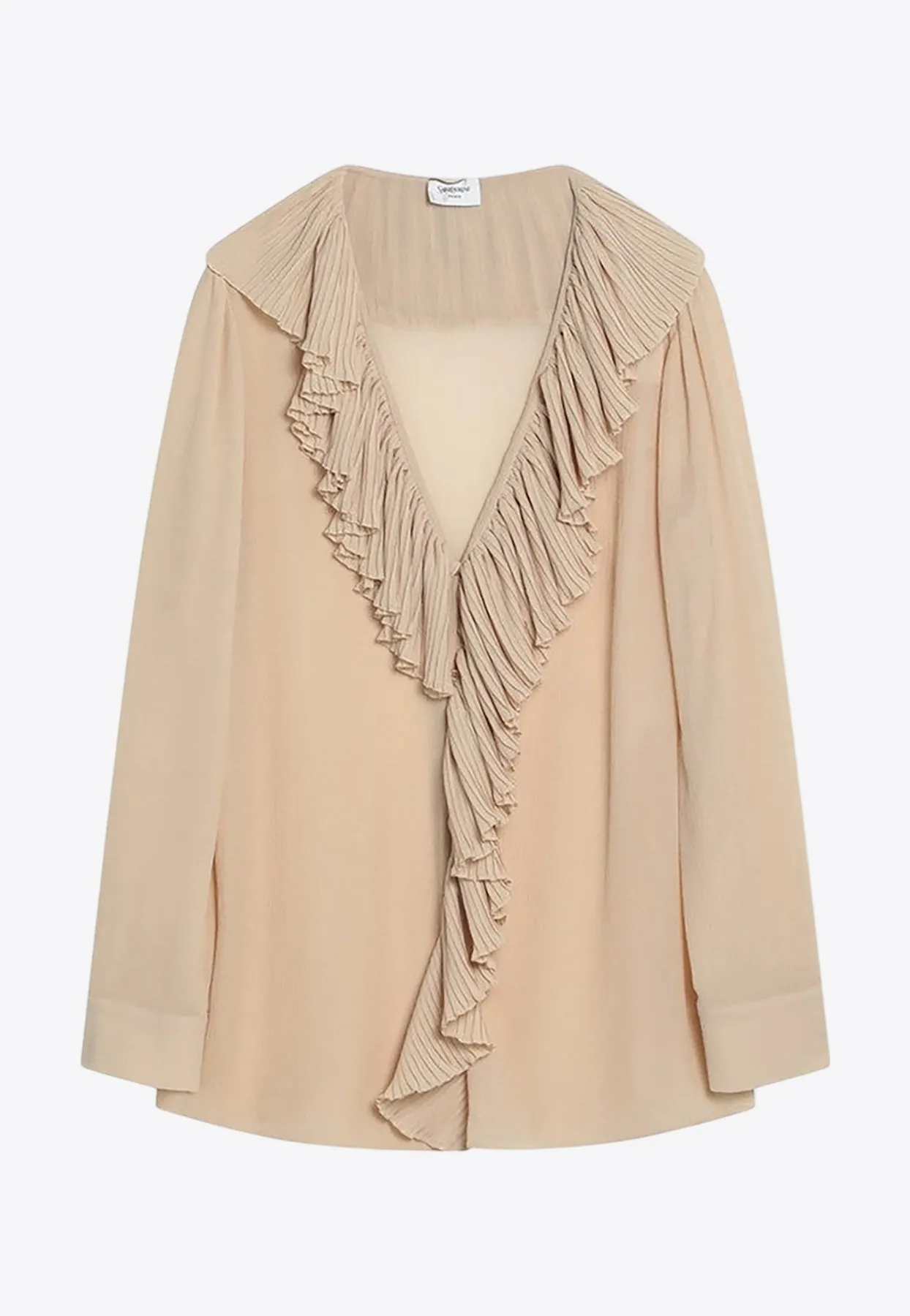 Ruffles Long-Sleeved Blouse