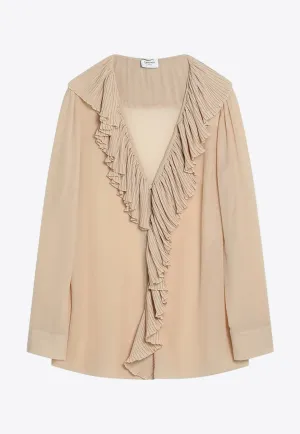 Ruffles Long-Sleeved Blouse