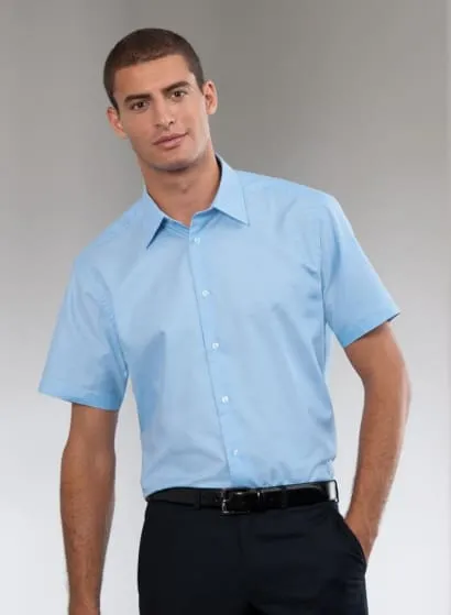 Russell Collection Men's Short sleeve Oxford work shirt-923M