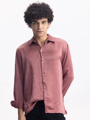 Rust Plain Casual Shirt