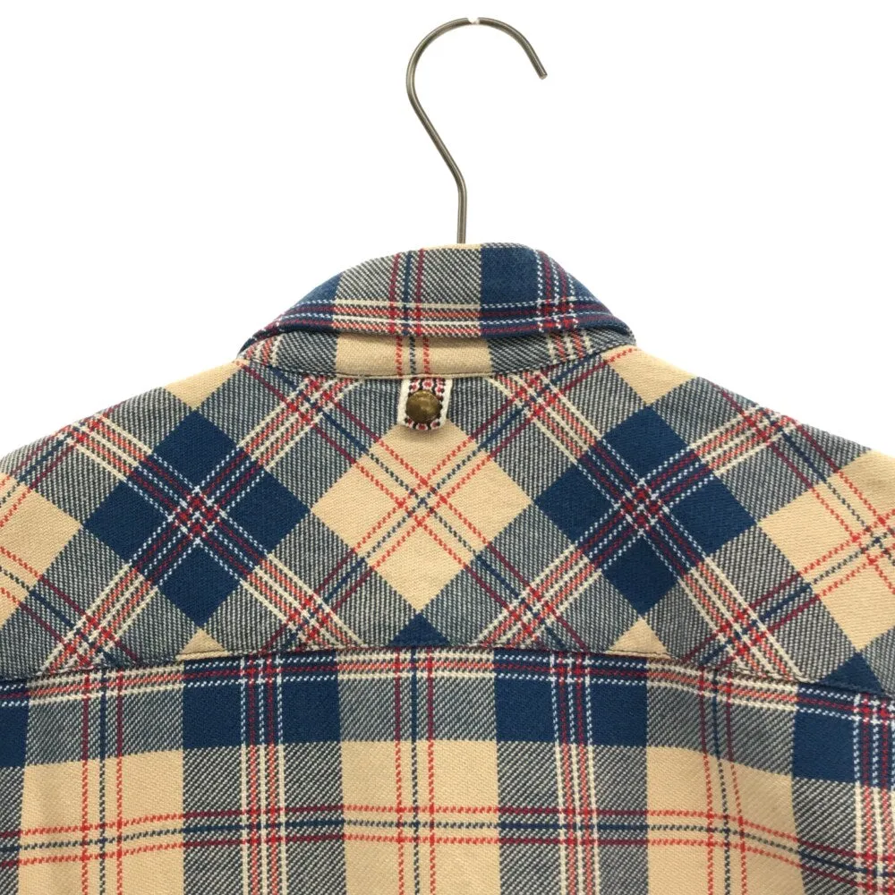 [S] Visvim 12AW Black Elk Flannel Check L/S Shirt Beige
