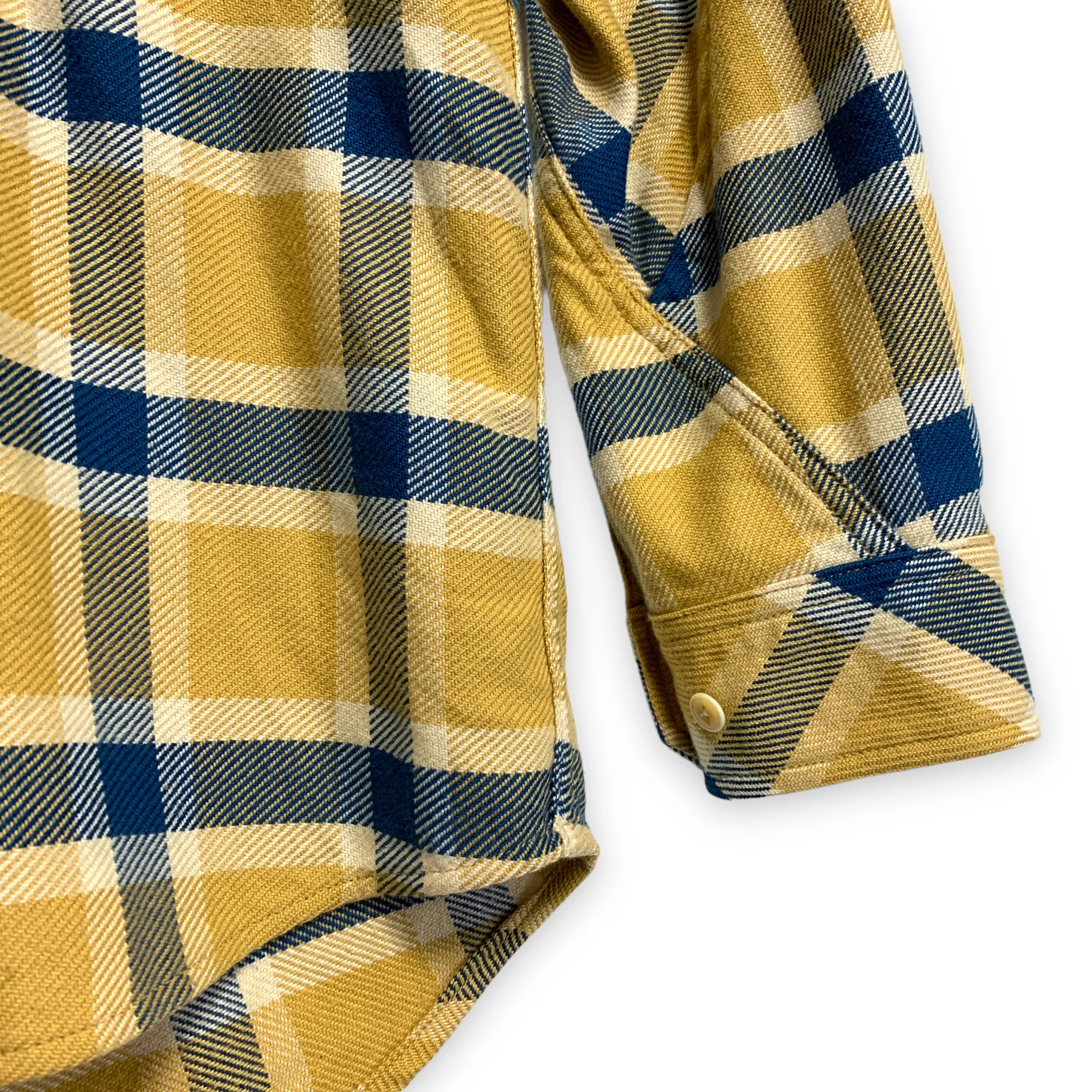 [S] Visvim Reindeer Flannel L/S Shirt Beige / Navy
