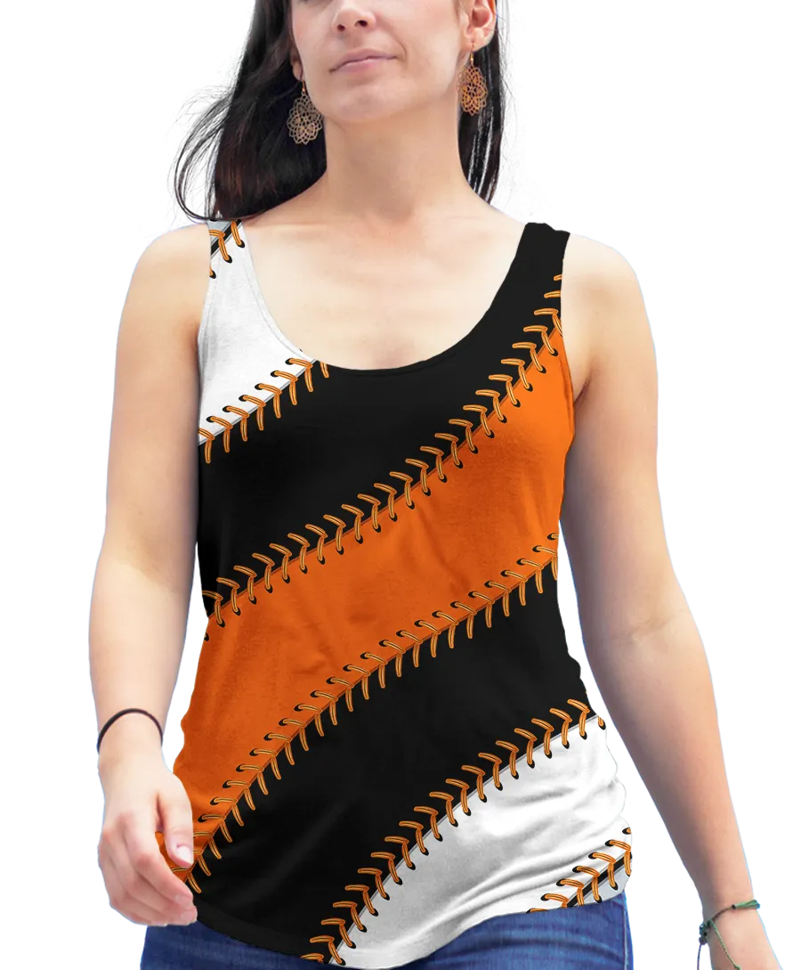 San Francisco Ball Stitch Racerback Tank Top