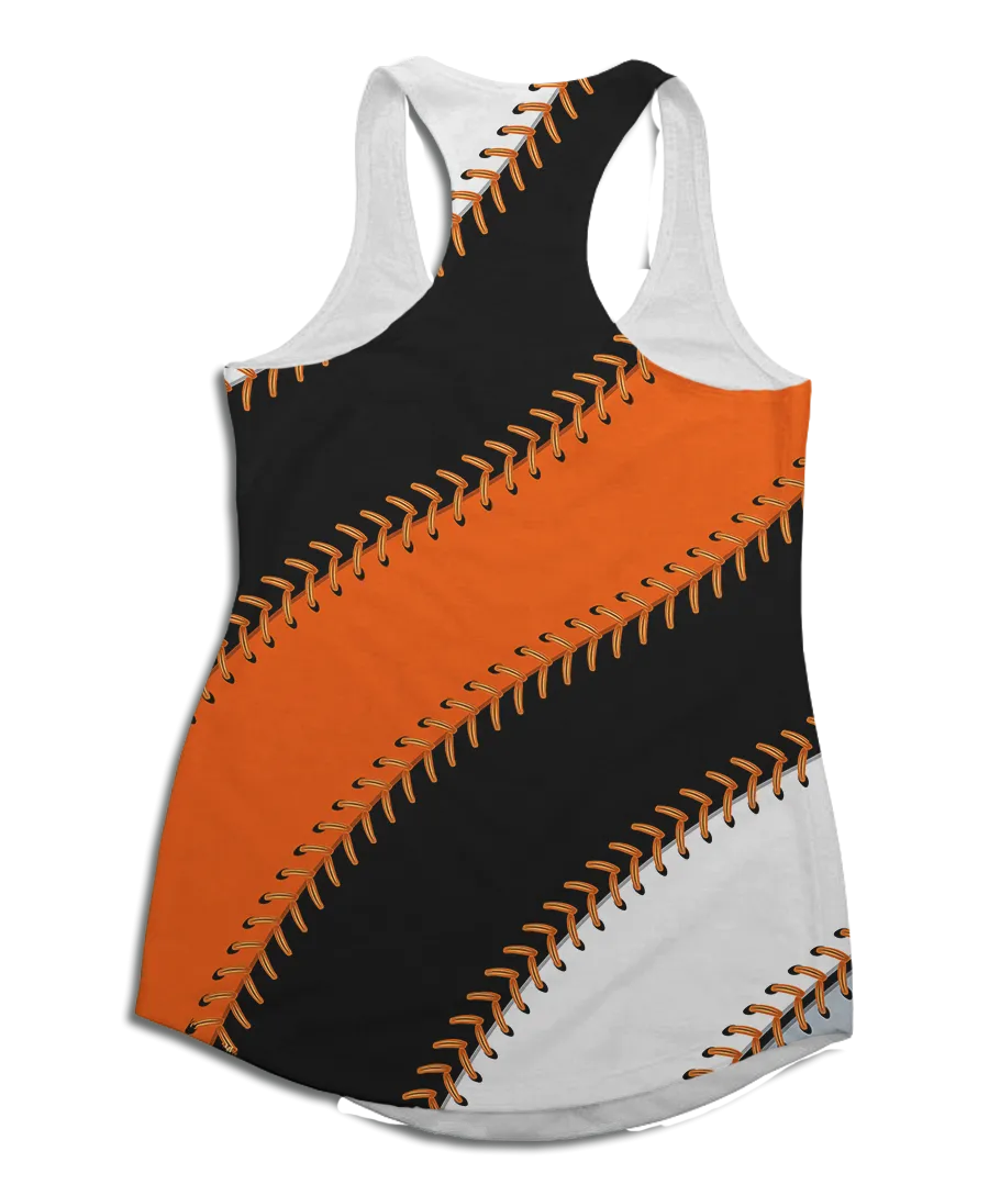 San Francisco Ball Stitch Racerback Tank Top