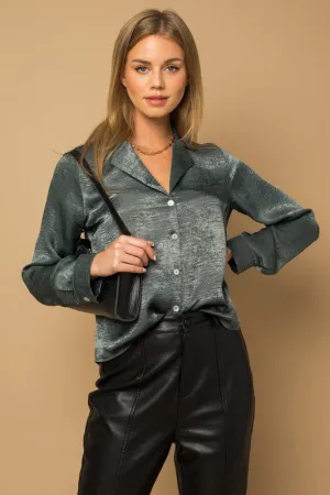 Sarah Satin Blouse Top
