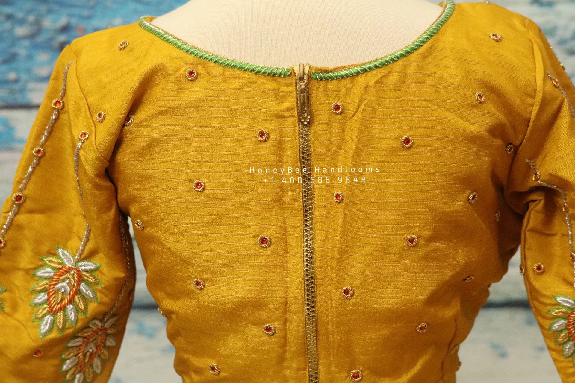 Saree Blouse| Saree Blouse |Maggam Work Blouse | saree stitched Blouse| Bollywood Blouse | Zardosi Work Blouse | Green Blouse | Nihira