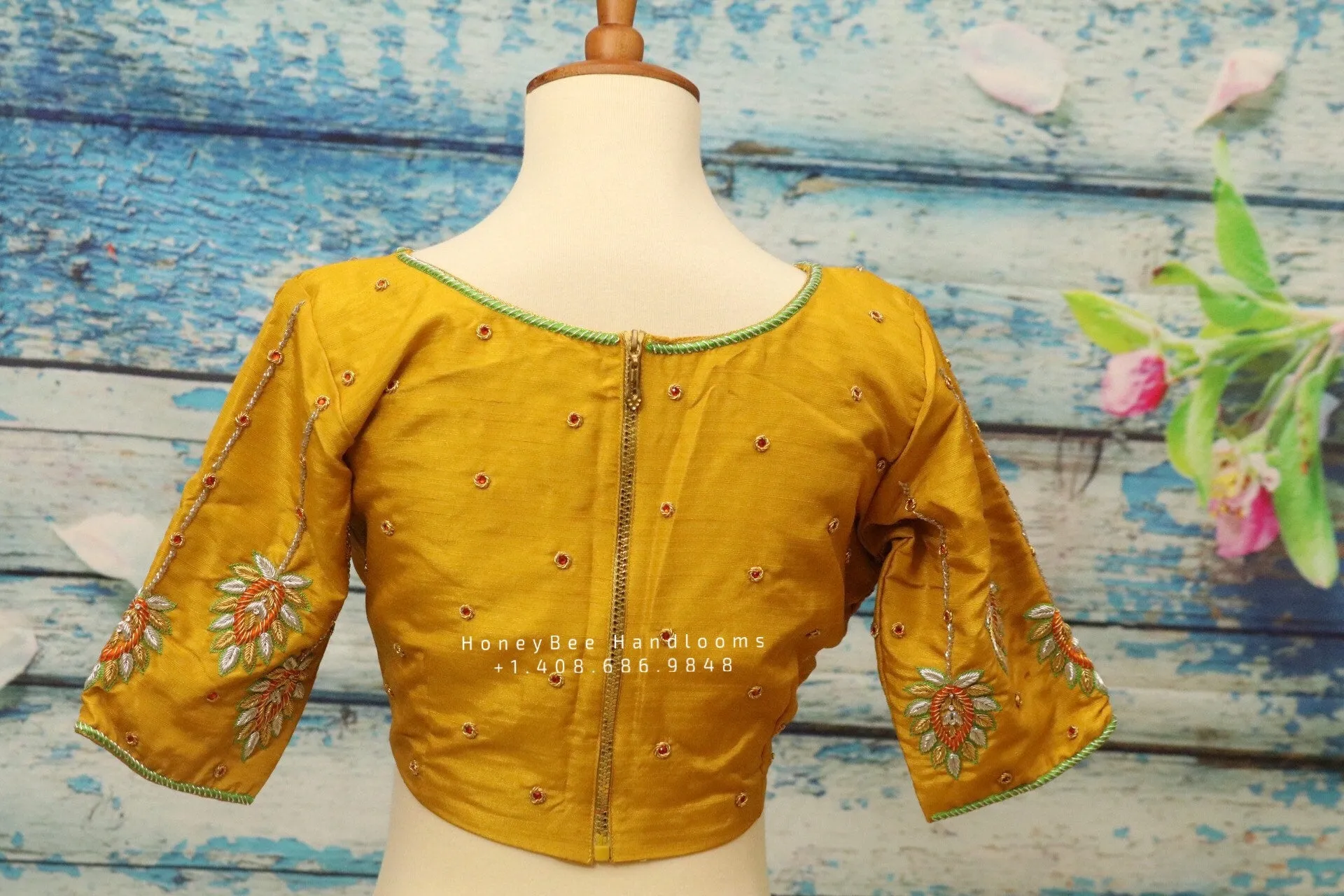 Saree Blouse| Saree Blouse |Maggam Work Blouse | saree stitched Blouse| Bollywood Blouse | Zardosi Work Blouse | Green Blouse | Nihira
