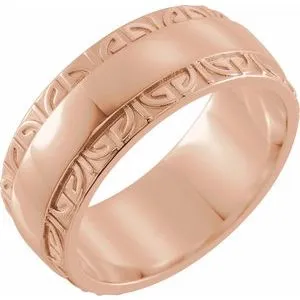 Sculptural Edge Band 52209 - 8 mm
