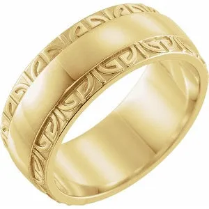Sculptural Edge Band 52209 - 8 mm