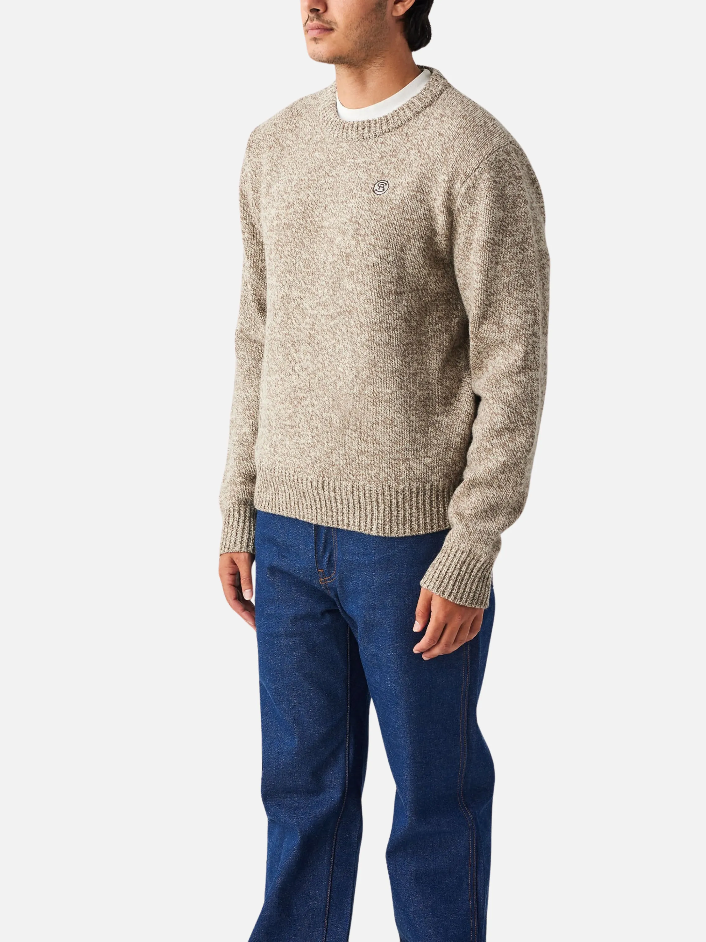 Seager Wharf Knit Sweater - Salt & Pepper