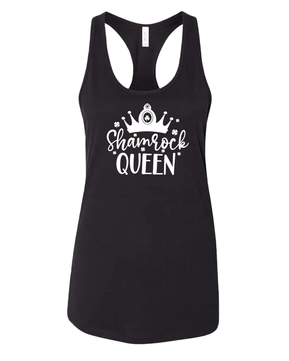 Shamrock Queen tank top women racerback st patrick's day tank top