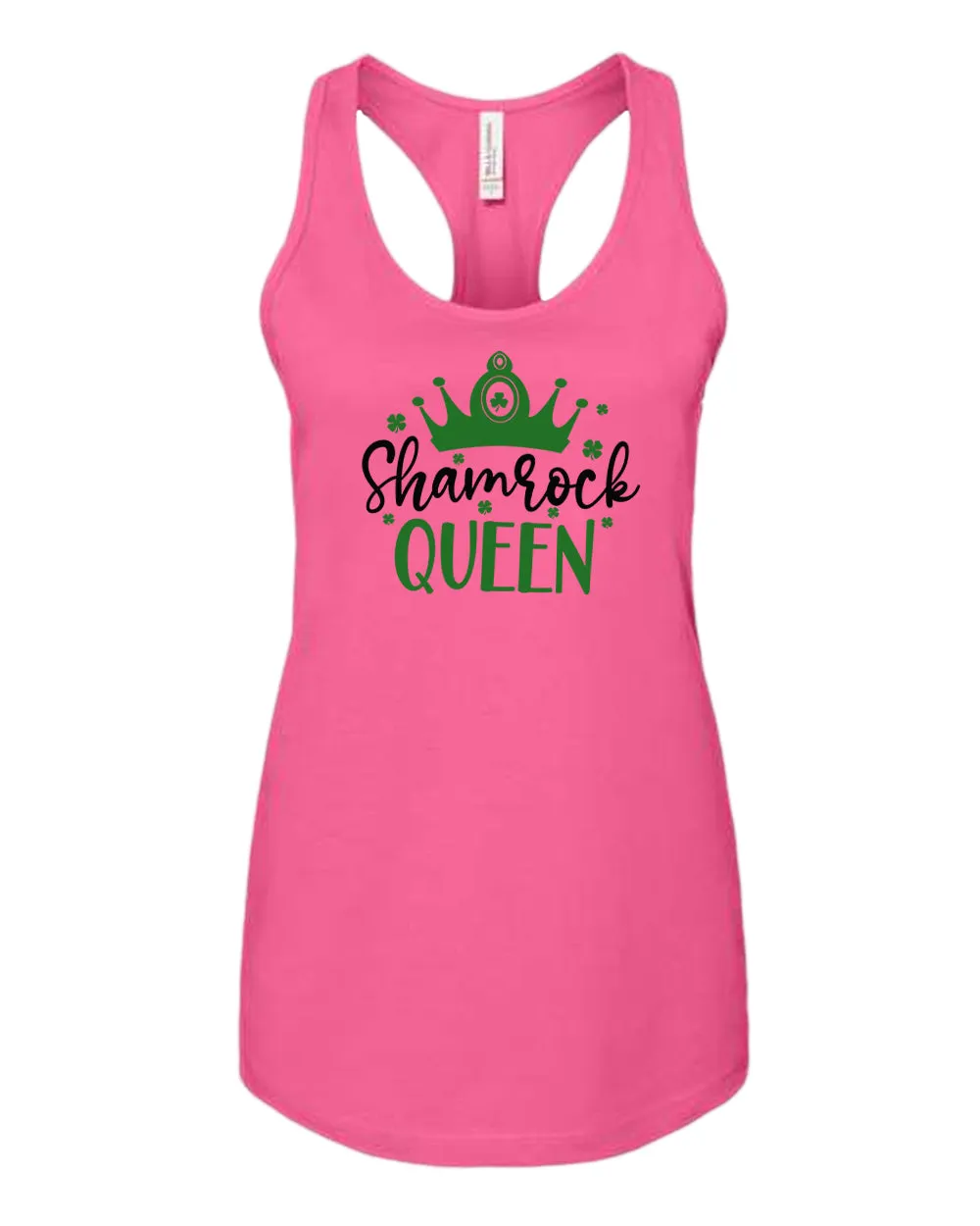 Shamrock Queen tank top women racerback st patrick's day tank top