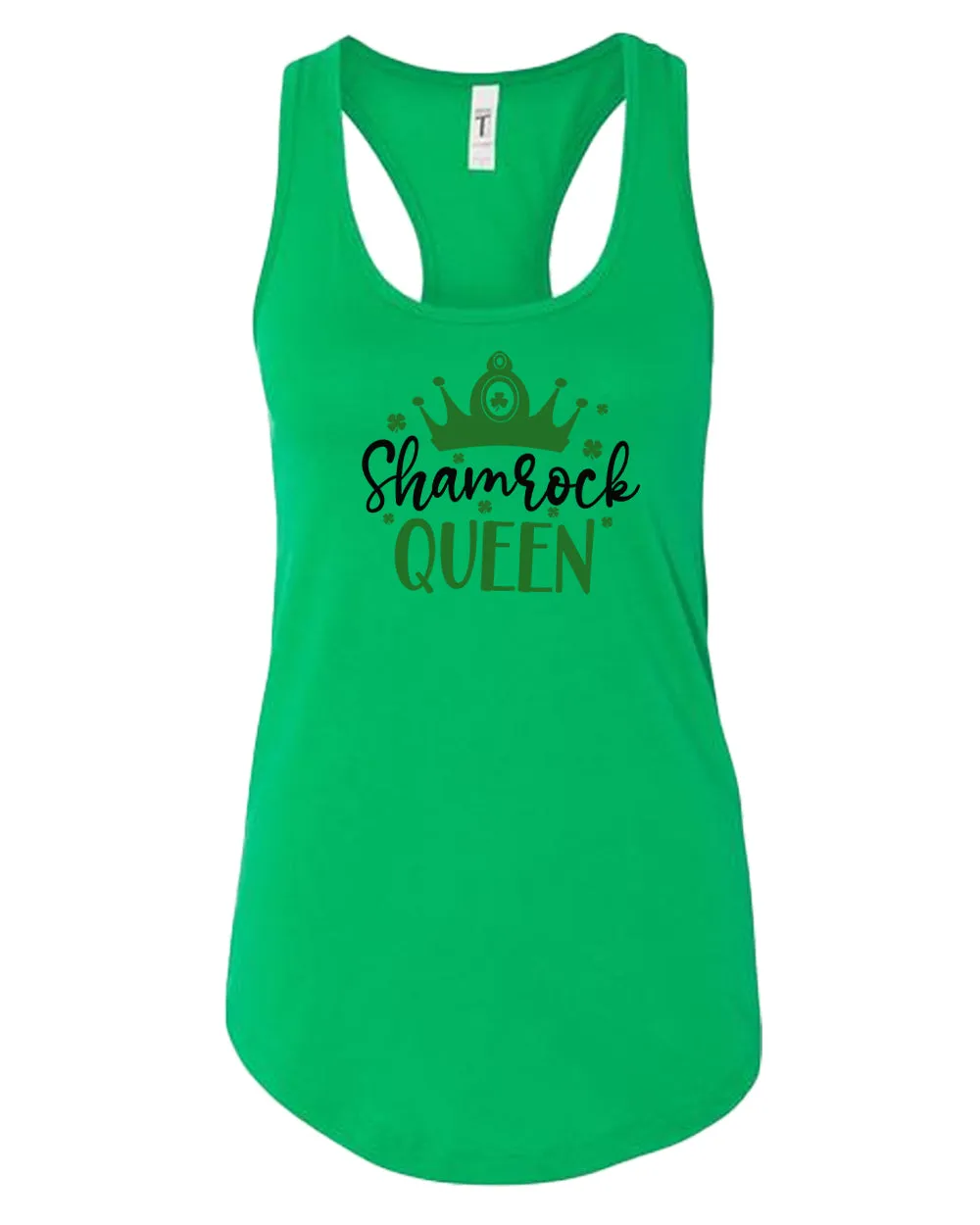 Shamrock Queen tank top women racerback st patrick's day tank top