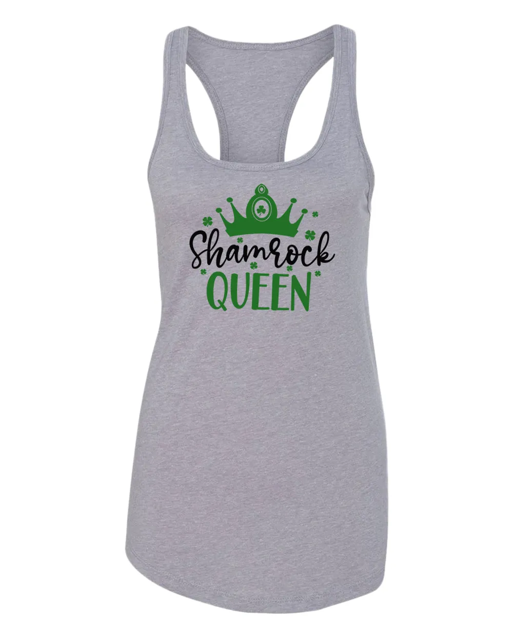 Shamrock Queen tank top women racerback st patrick's day tank top