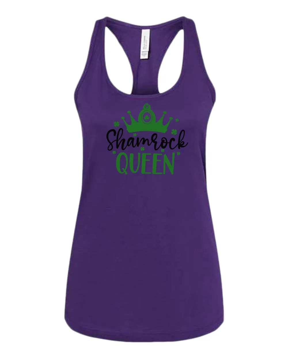Shamrock Queen tank top women racerback st patrick's day tank top