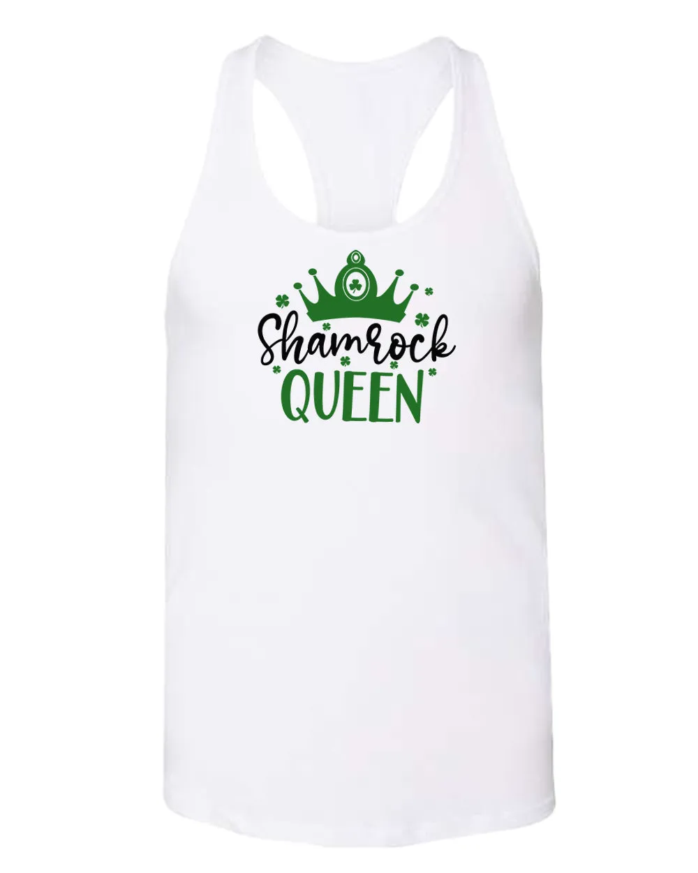 Shamrock Queen tank top women racerback st patrick's day tank top