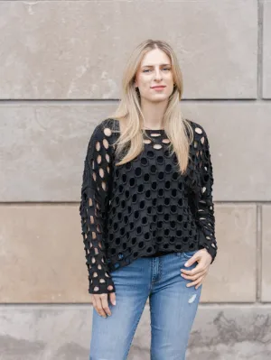 SHANNON PASSERO 5160 LULA PULLOVER BLACK