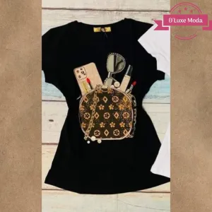 Shirt with Fashion Stone Details