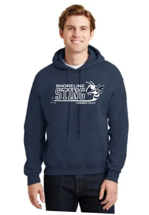 Shoreline Sting Cotton Blend Screenprinted Hoodie
