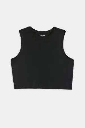 Sienna Jersey Tank in Black