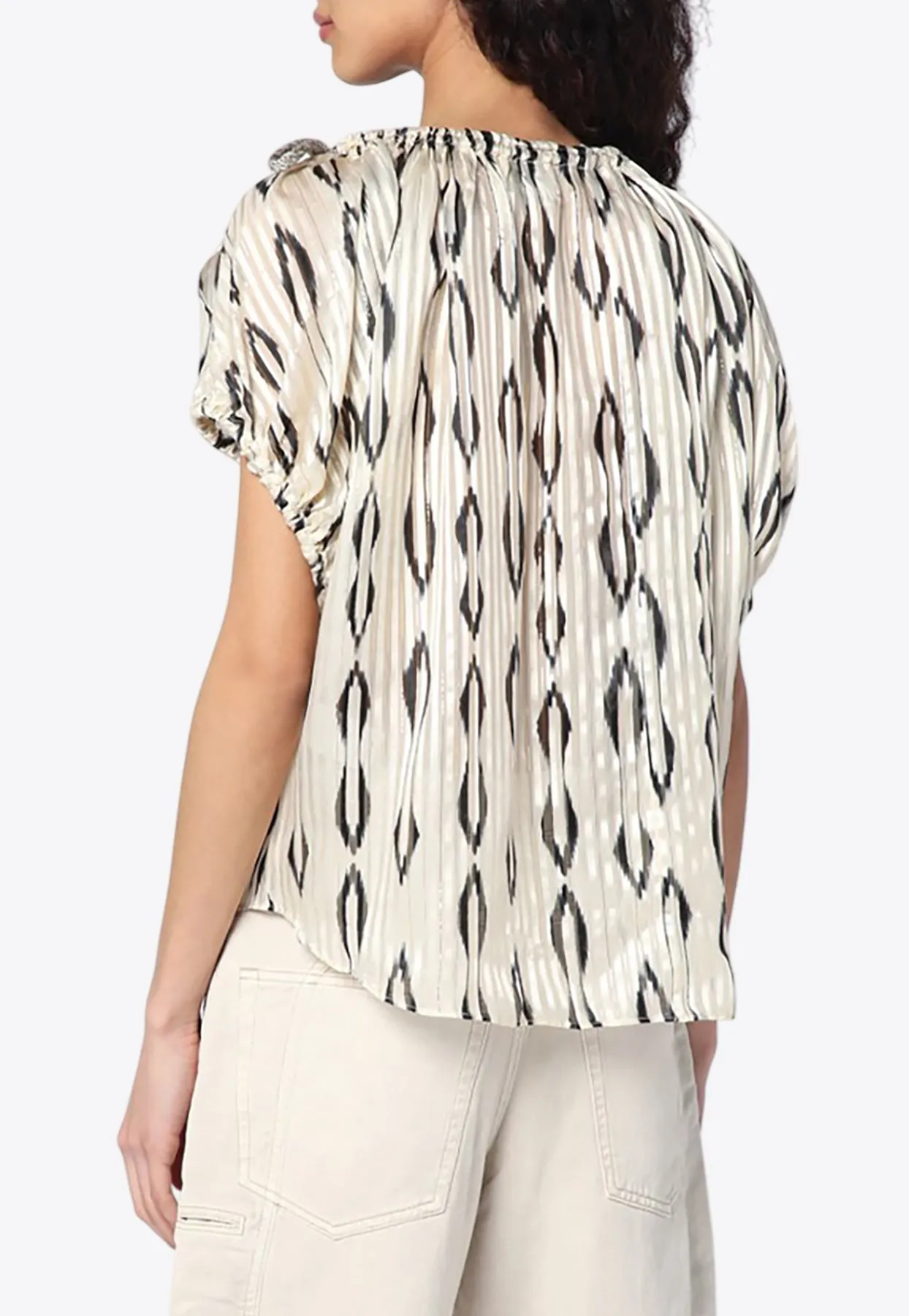 Silk Printed Blouse